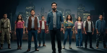 Actores mexicanos en un set de filmación, reflejando la diversidad y los temas sociales de las nuevas series de 2026.