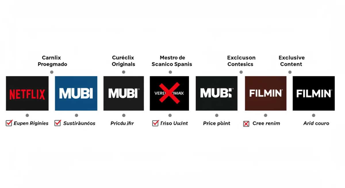 Gráfico comparativo de plataformas de streaming con enfoque en contenido europeo para México