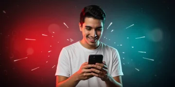 Creador de contenido mexicano exitoso viendo videos cortos en su celular