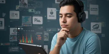 Creador de contenido mexicano analizando el impacto de las políticas de publicidad en sus ganancias.