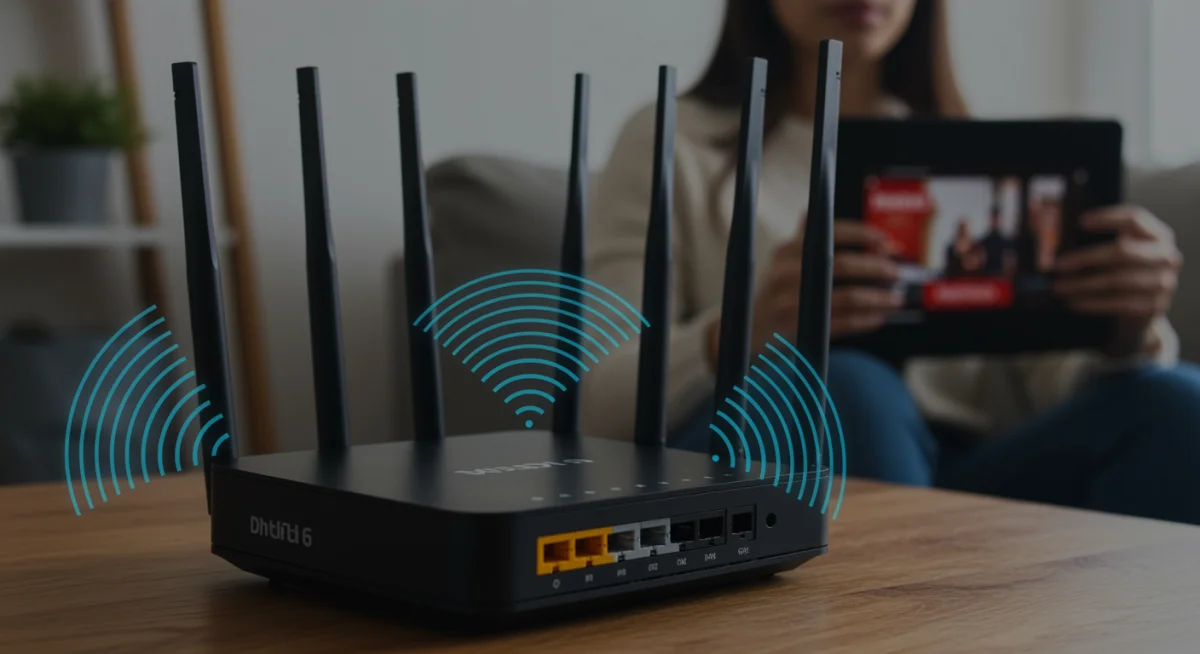 Router Wi-Fi 6 para una conexión a internet rápida y estable