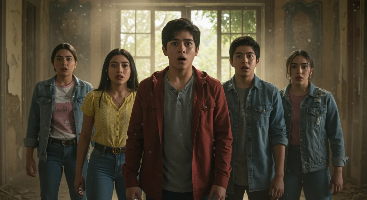 Jóvenes descubriendo secreto impactante en antigua hacienda mexicana