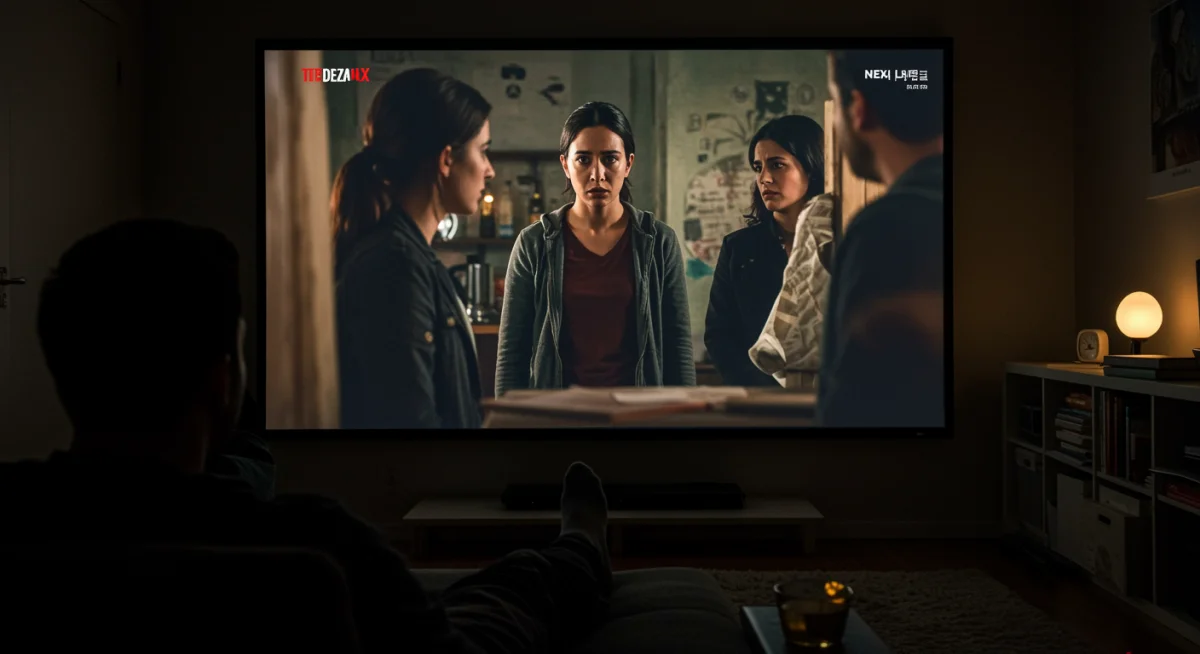 Persona disfrutando de una serie mexicana aclamada en una plataforma de streaming, inmersa en la experiencia visual.